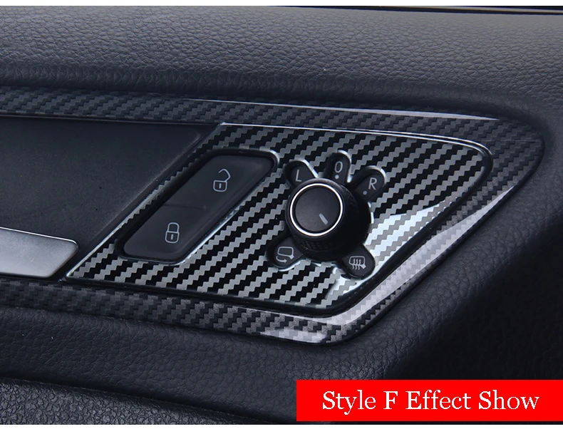 Для Volkswagen Golf 7 MK7 LHD- межкомнатные двери зеркало заднего вида регулируемое управление ручка крышка наклейка отделка автомобиля-Стайлинг