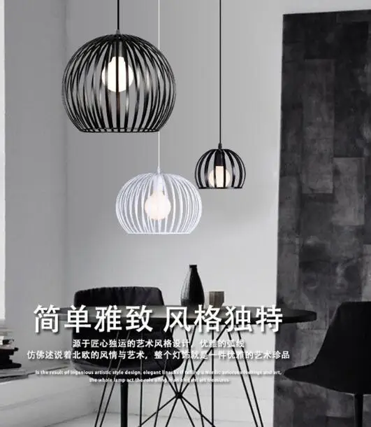 Простые подвесные лампы в скандинавском стиле креативные винтажные железные