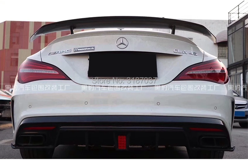 Задний спойлер из углеродного волокна для Mercedes Benz CLA CLASS W117 CLA45 2013 2016|Спойлеры и