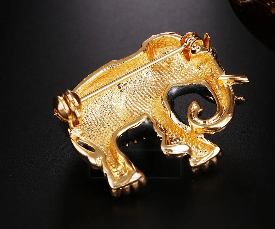 New Multicolour Elephant Exotic Customs Brooch Brincos Sweater Pin Badge Pet Memorial Scarf buckle Bijoux Christmas gift X1053 | Украшения