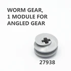 Технические детали, Червячная Шестерня, 10 шт., 1 модуль для угловой шестерни, совместимый с lego, детская игрушка для мальчиков 27938
