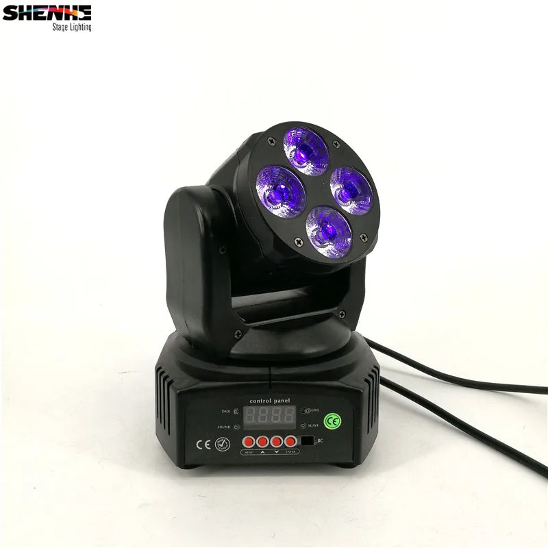 Мини светодиодный движущаяся головка 4x18 Вт RGBWA+ UV 6в1 Светодиодный прожектор идеально подходит для DJ/Disco/событий движущаяся головка освещения