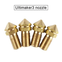 4pcs 0 4mm extruder brass nozzle print head for ultimaker 3d printer new arrival