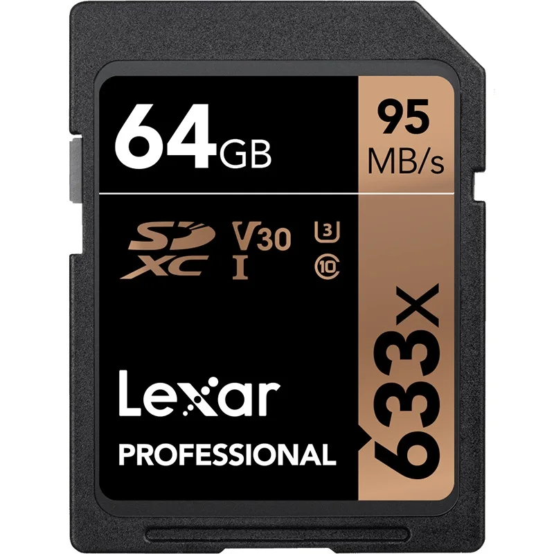 Оригинальная sd карта Lexar 633x 95 м/с 16 ГБ 32 U1 SDHC 64 Гб 128 256 класс 10 U3 SDXC памяти для 1080p 3D 4K