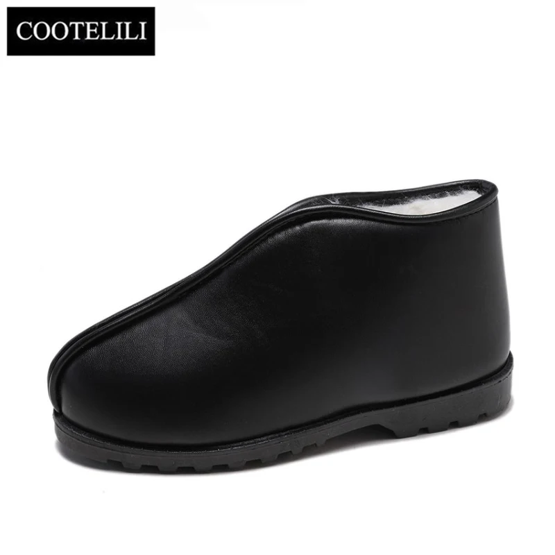 COOTELILI/зимние женские ботильоны коллекция 2018 года Botas Mujer зимние сапоги без