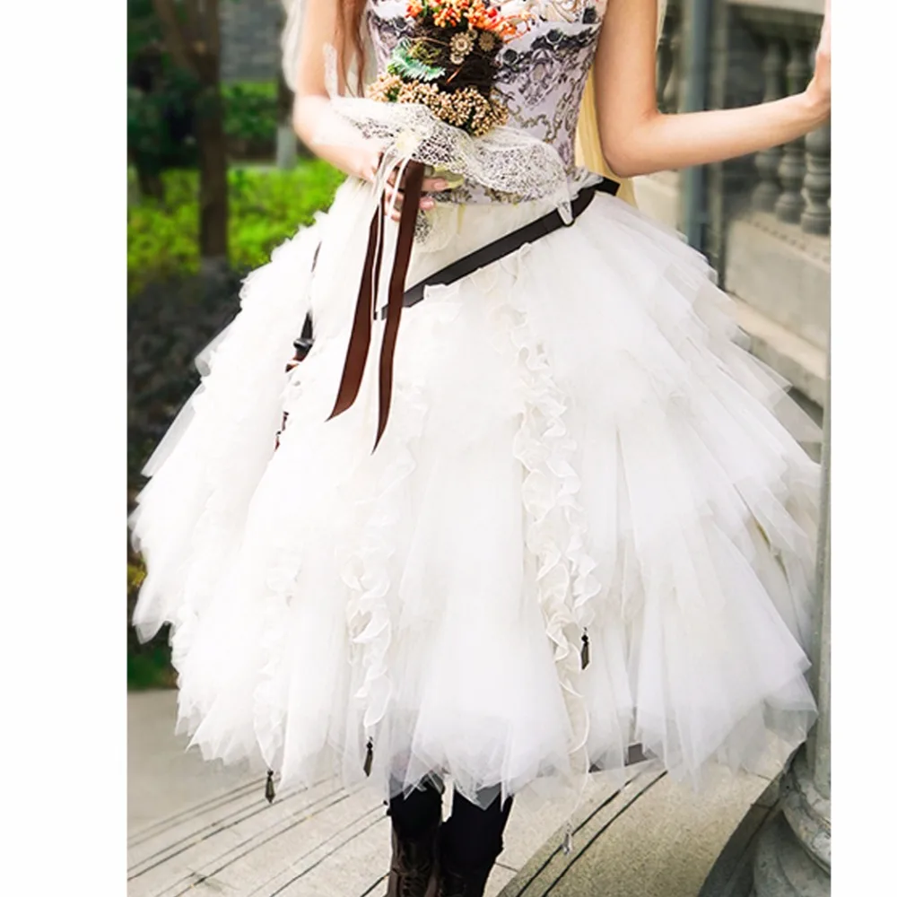 Юбка-пачка Женская средней длины с оборками по индивидуальному заказу | одежда