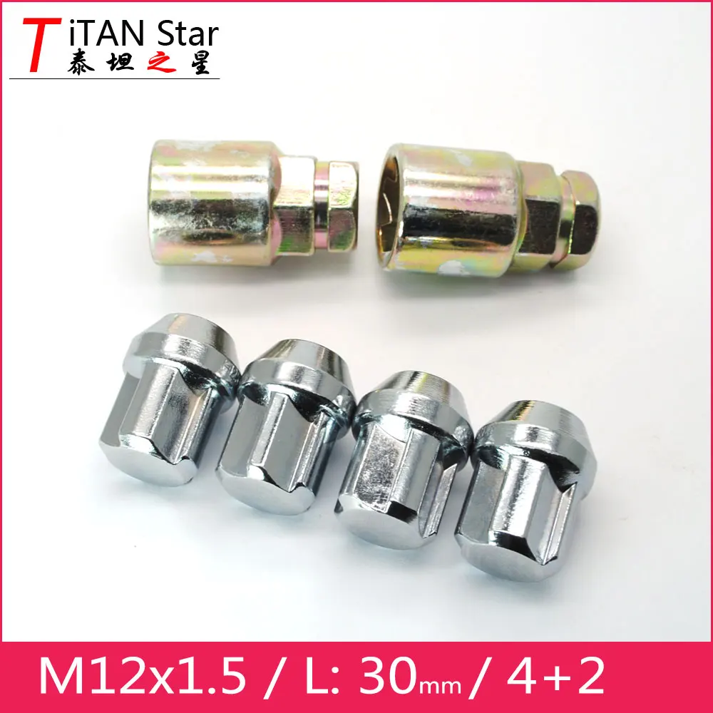 4 гайки + 2 ключа m12x1 5 OEM диски из сплава с колесами 1 дюйма противоугонное колесо