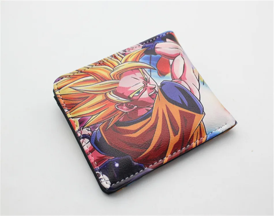 Мужской женский кошелек Dragon Ball Z кошелек молодых студентов аниме модные короткие кошельки мультфильм комикс кошелек доллар цена Otaku подарок