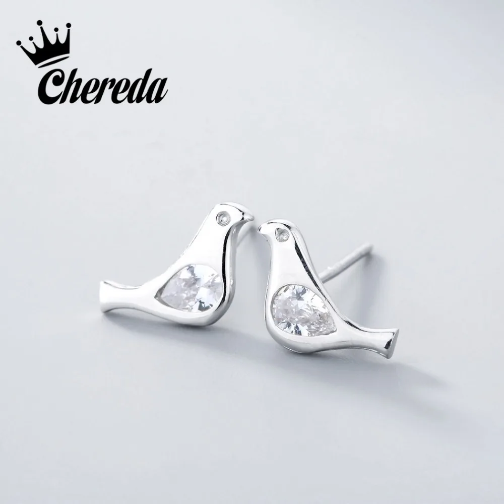 Модные серьги гвоздики Chereda 2018 модные новые чистые и свежие бесшумные элегантные