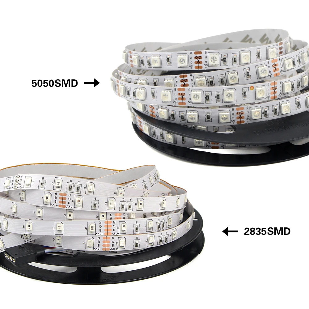SMD 2835 5050 Светодиодная лента RGB 5 м 10 украшение дома веревка лампа с пультом
