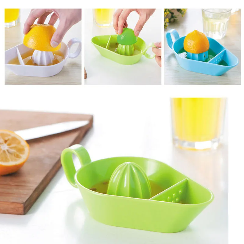Silikowhite 1 шт. Пластиковые Кухня Фруктов ручной инструмент соковыжималка Lime Citrus
