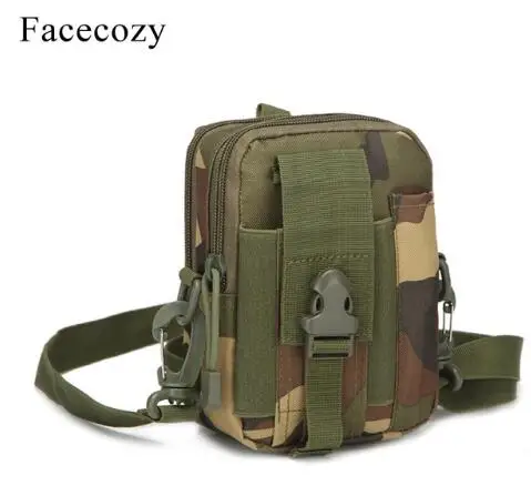 Jungle Camo Facecozy, Мужская камуфляжная сумка для альпинизма, тактические карманы, водонепроницаемый пояс, поясные сумки, нейлоновая сумка для телефона, кошелек, спортивные походные сумки - Цвет: Jungle Camo