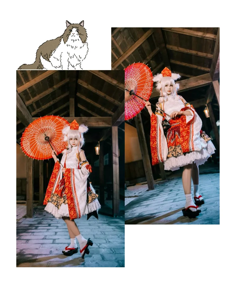 

[Индивидуальные] Аниме Touhou Project Inubashiri Momiji платье лолиты форма Косплей Костюм Любой размер женский Хэллоуин Бесплатная доставка