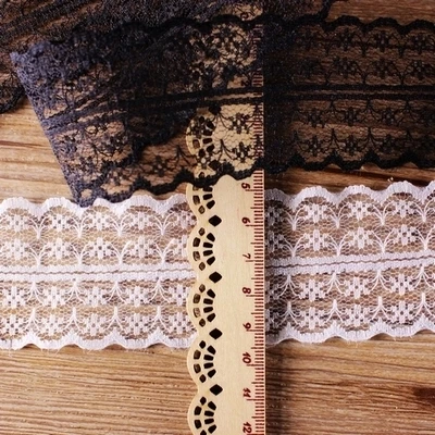 Ширина 45 мм Высококачественная Двусторонняя кружевная лента 1 ярд вышитая