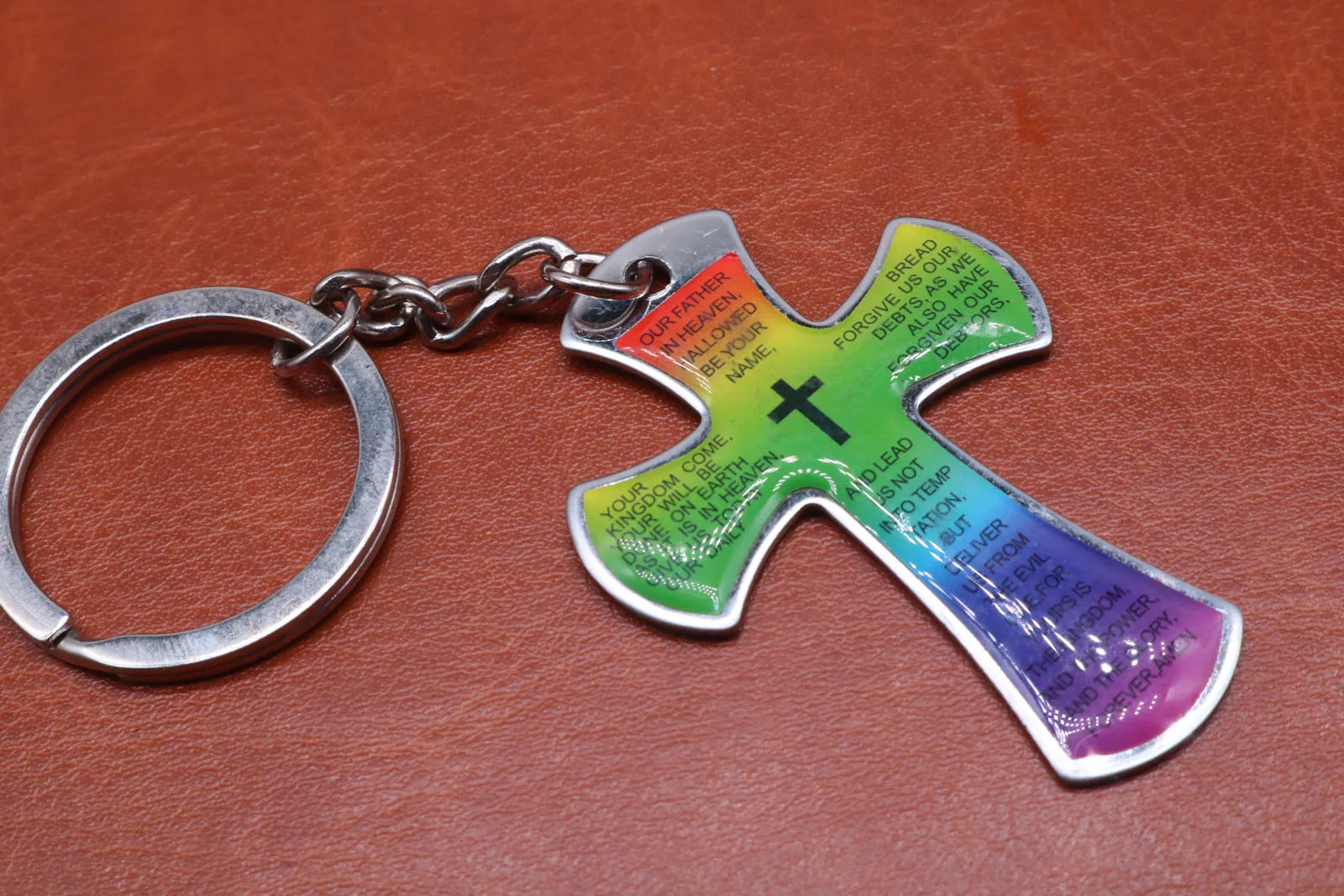 Charm Jesus cross stainless steel pendant Keychain accessories car key chain ring rack female jewelry free delivery. | Украшения и