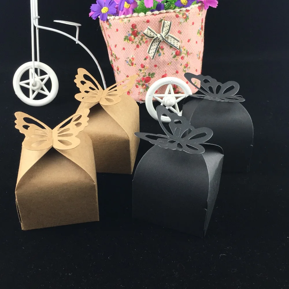 10 шт./лот конфетная коробка ручной работы для свадебного украшения винтажная