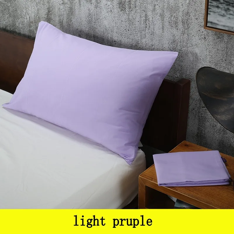 1 шт., однотонный чехол для кровати s, Стандартный чехол для подушки, наволочка для спальни, 17 цветов, 47*74 см, Kekegentleman