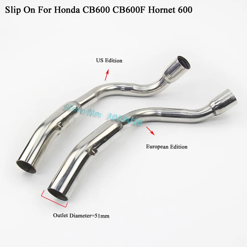 CB600 набор глушителей без шнуровки для Honda CB600F Hornet 600 Moto Модифицированная выхлопная