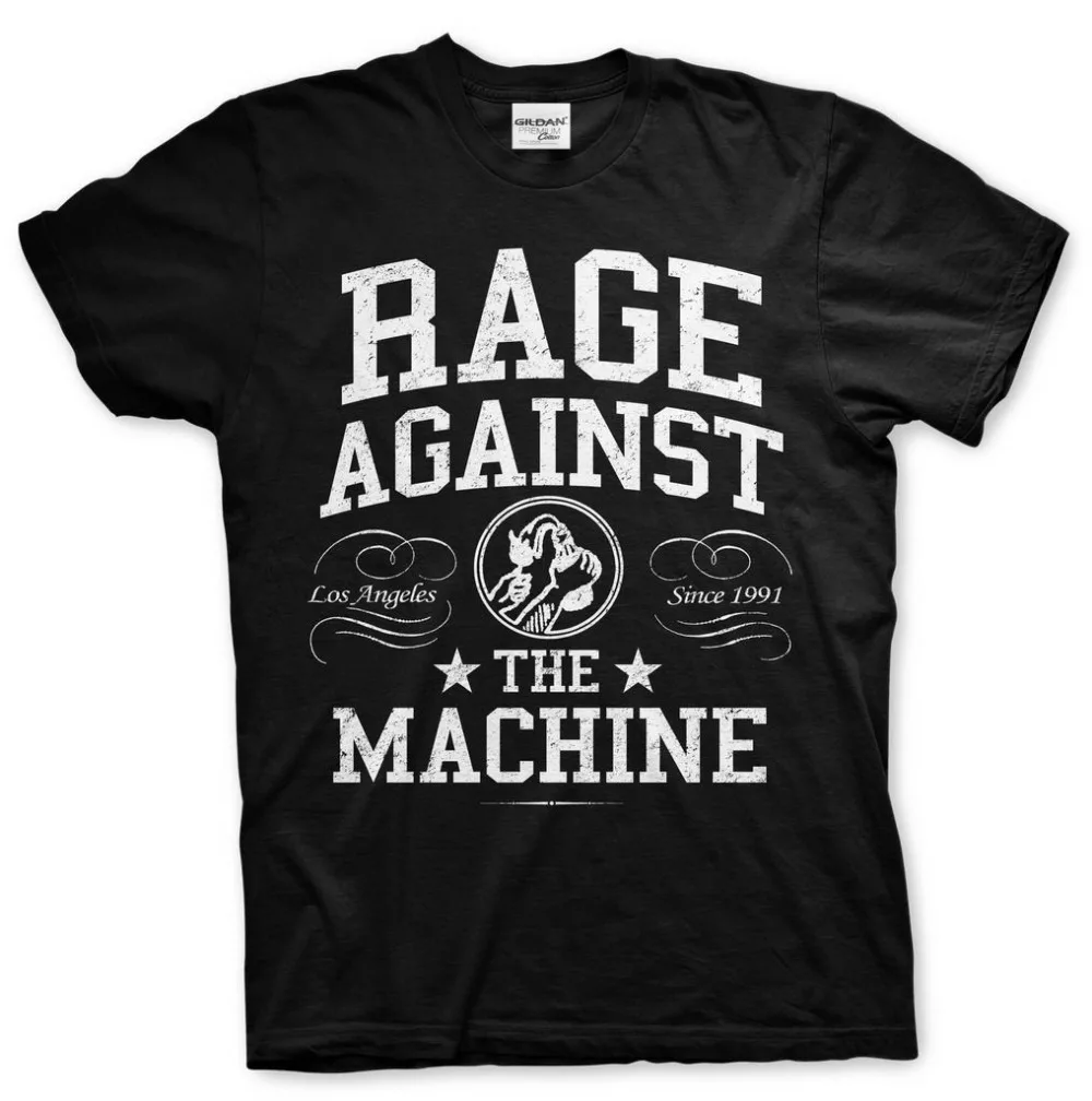 Jzecco Мода 2017 г. забавная хлопковая футболка с короткими рукавами Rage Against the Machine