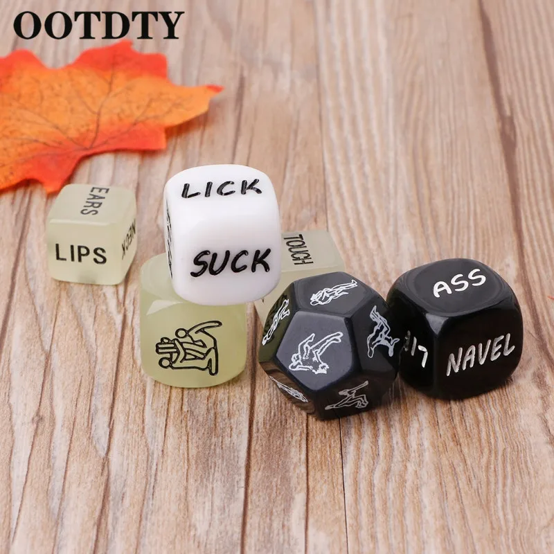 OOTDTY 6 шт. забавные акриловые кости любовь кости секс кости Эротические Кости любовь игра игрушка пара подарок