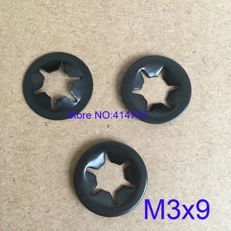 

500 шт./лот внутренние зубчатые конические пружинные шайбы-символ/подшипниковое зажимное кольцо М3*9 звездообразная шайба