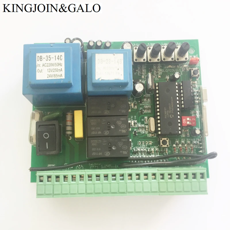 AC220V PCB монтажная плата контроллера для раздвижных ворот открывалка двигателя