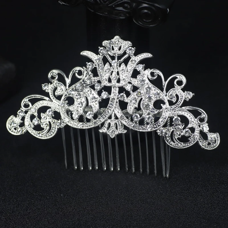 Цветочная заколка с стразами для волос, цветочный головной убор с жемчужинами для свадьбы, кристальная свадебная заколка для волос, украшения для волос.