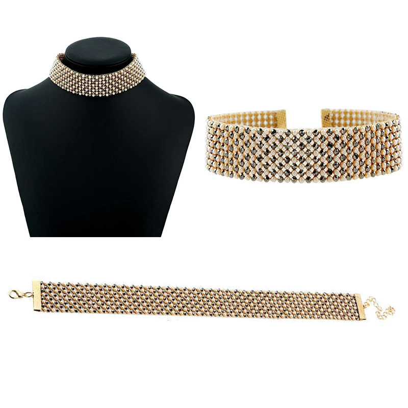 2017 новое поступление Трендовое ожерелье-чокер со стразами ожерелье для женщин