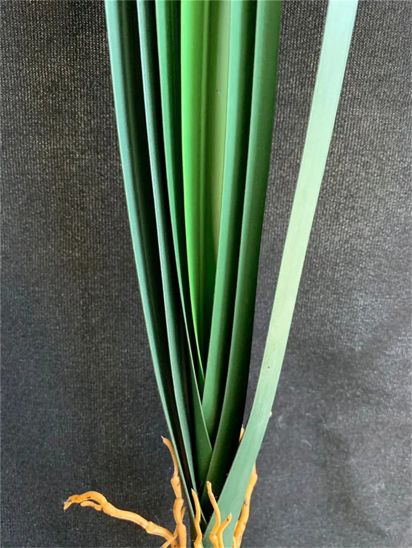 Пластмассовое Cymbidium Орхидея искусственная зелень 7 листьев листья орхидеи 61 см