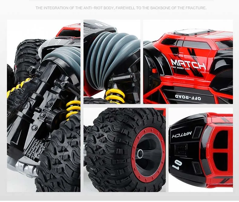 RC автомобиль 4WD грузовик весы двухсторонний 2,4 ГГц один ключ трансформации вездеход варанид скалолазание Автомобиль Дистанционное управление игрушки