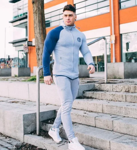 Color as shown in fi Мужской спортивный костюм подходит для мужчин, повседневный мужской осенний костюм, мужской костюм для бодибилдинга и отдыха - Цвет: Color as shown in fi