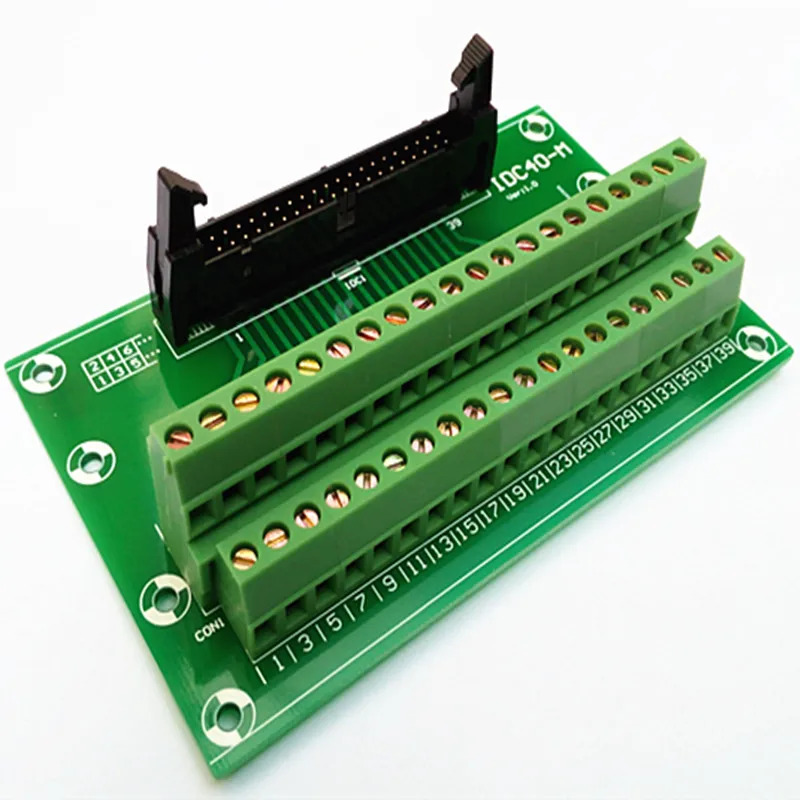 IDC40 2x20 контактов 0 1 дюйма наружная плата для разъема Клеммная колодка
