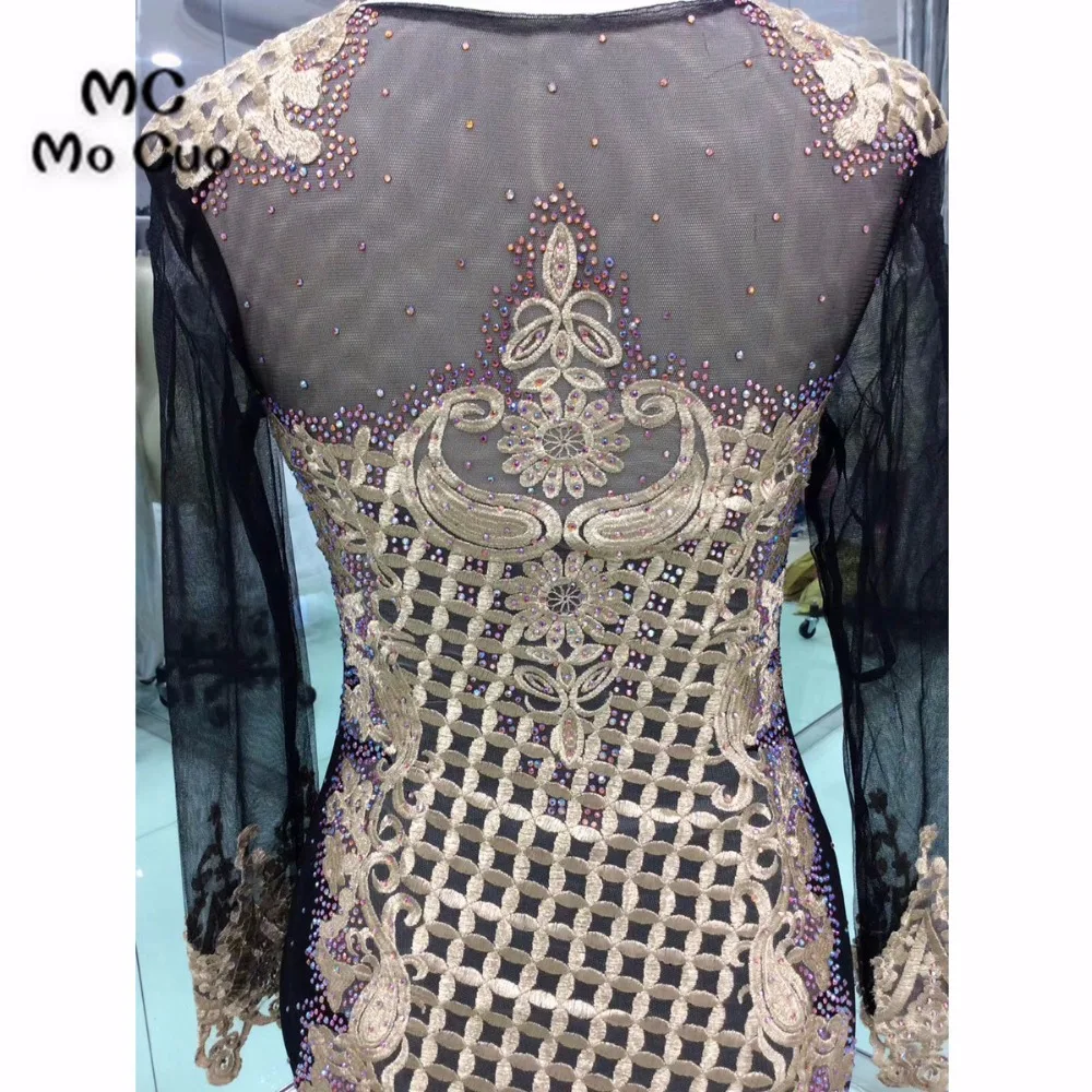 Черное вечернее платье с длинным рукавом для подростков 2018|formal evening dress|evening dressformal