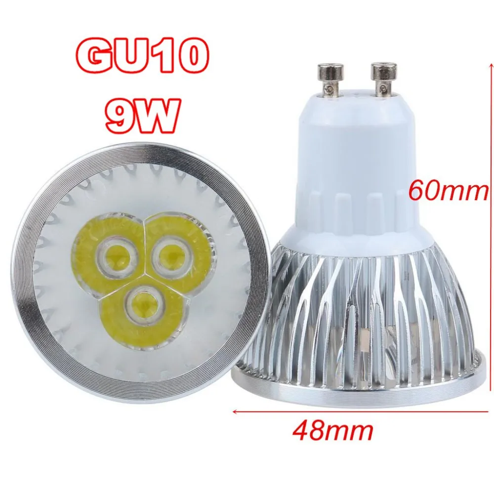 Фото Светодиодная лампа GU10 Cree GU10 led 9W 12W 15W GU10, светодиодный прожектор, лампа CE/RoHS, теплый/чистый/холодный белый, Бесплатная доставка №4