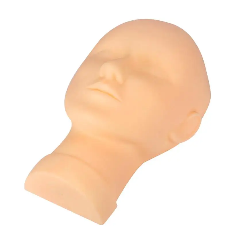 Профессиональный тренировочный манекен для наращивания ресниц с плоской