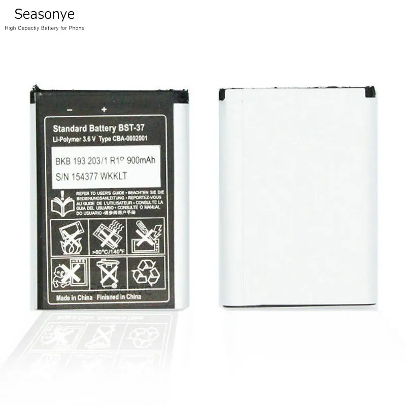 900mAh BST 37 / BST37 Сменный аккумулятор для D750 D750i J100i J210i J220a J220c J220i J230c J230i K310a K310c K310i K510a и