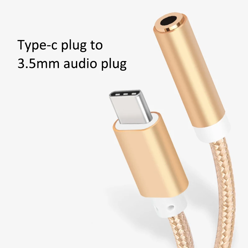 AUX аудио кабель USB Type C к 3 5 адаптер для наушников мм преобразователь xiaomi 6 Letv 2 2pro max2