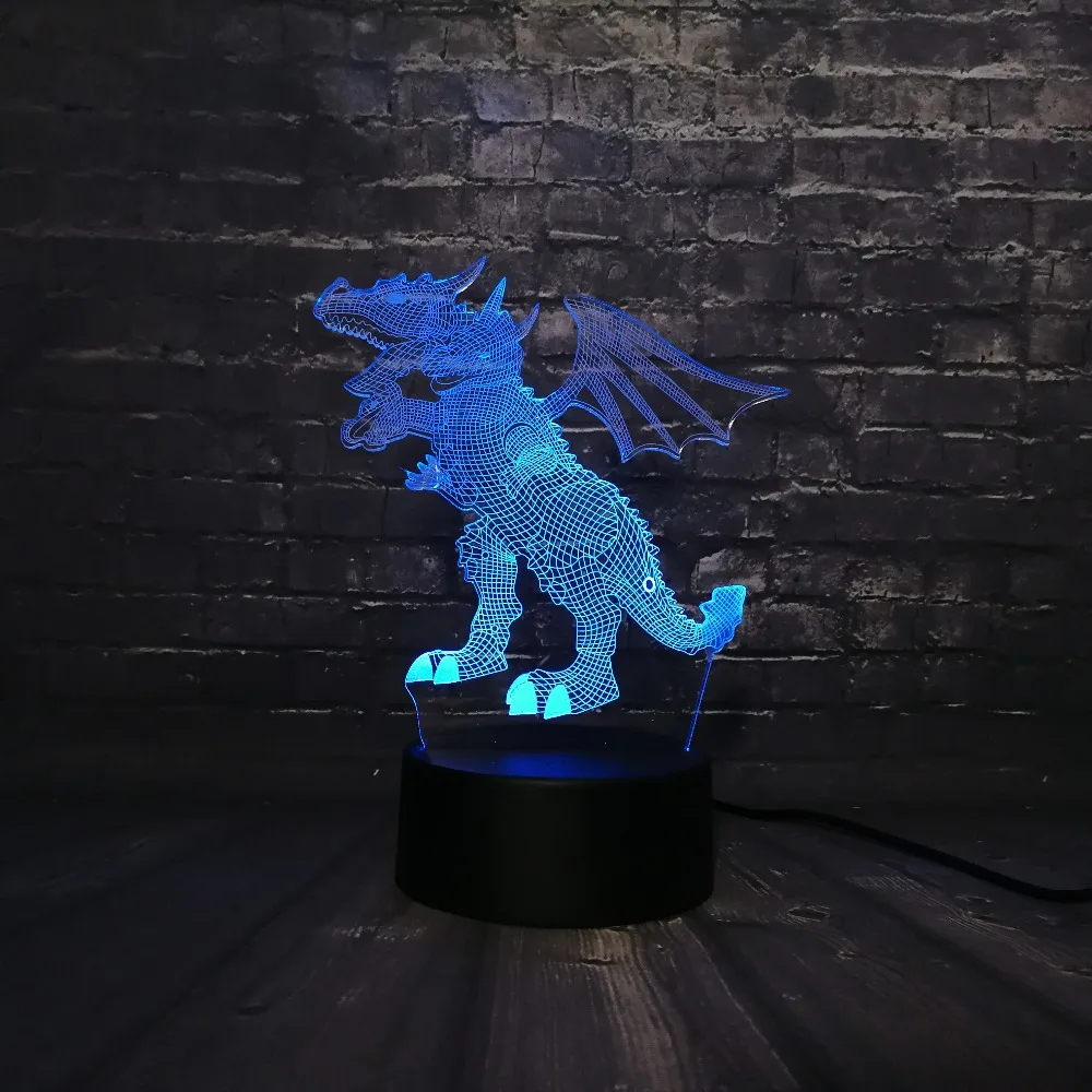 Новинка Акриловый 3D животное Лава Динозавр Парк Юрского периода бумажный Дракон
