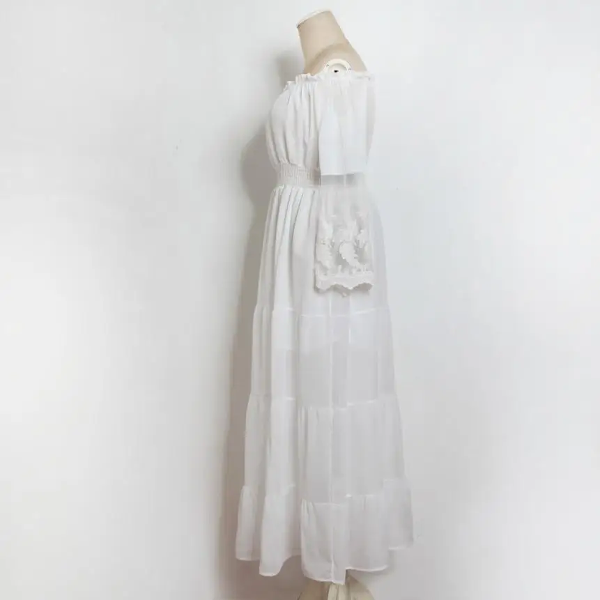 Женское шифоновое пляжное Летнее Длинное платье Пляжная накидка саронг без