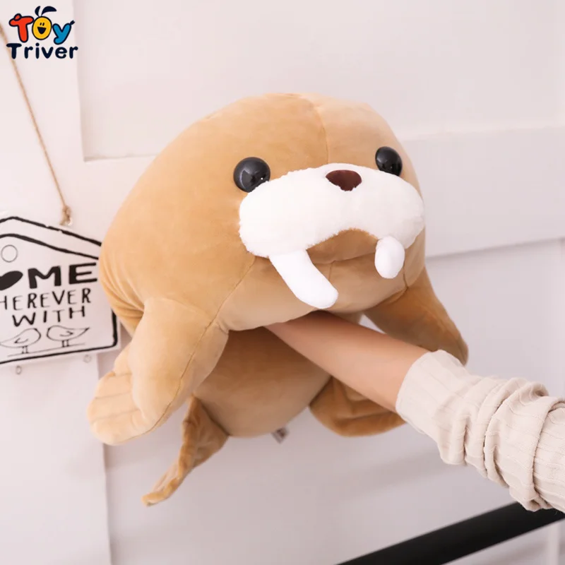 Кавайная плюшевая игрушка Морса мягкие морские животные кукла подушка для детей