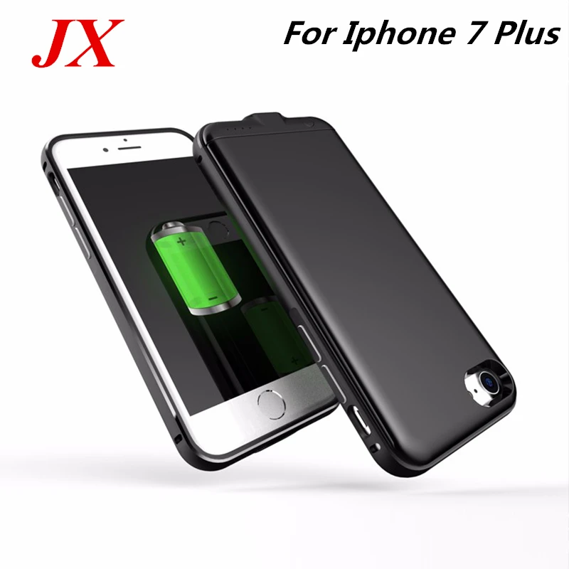 Металлический каркас батареи Чехол для iPhone 7 Plus батарея зарядное устройство
