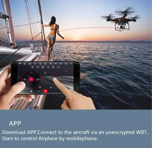 Топ SH5HD 4 оси RC FPV Drone 270 градусов регулировать плоским WI FI Управление отношение