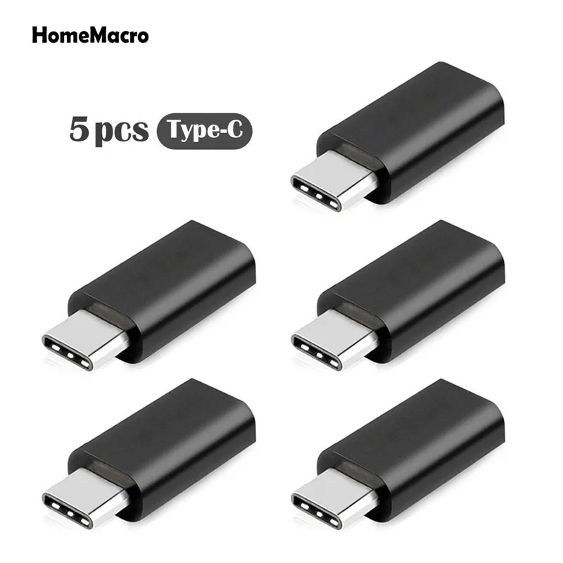 5 шт. USB 3 1 Тип C папа к Micro Женский конвертер адаптер для Macbook Pro Nokia N1 планшет Chromebook