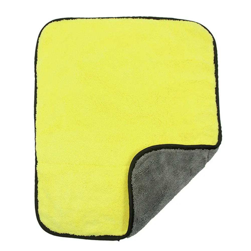 Прочная Толстая плюшевая ткань из микрофибры для мытья автомобиля 45*38 см