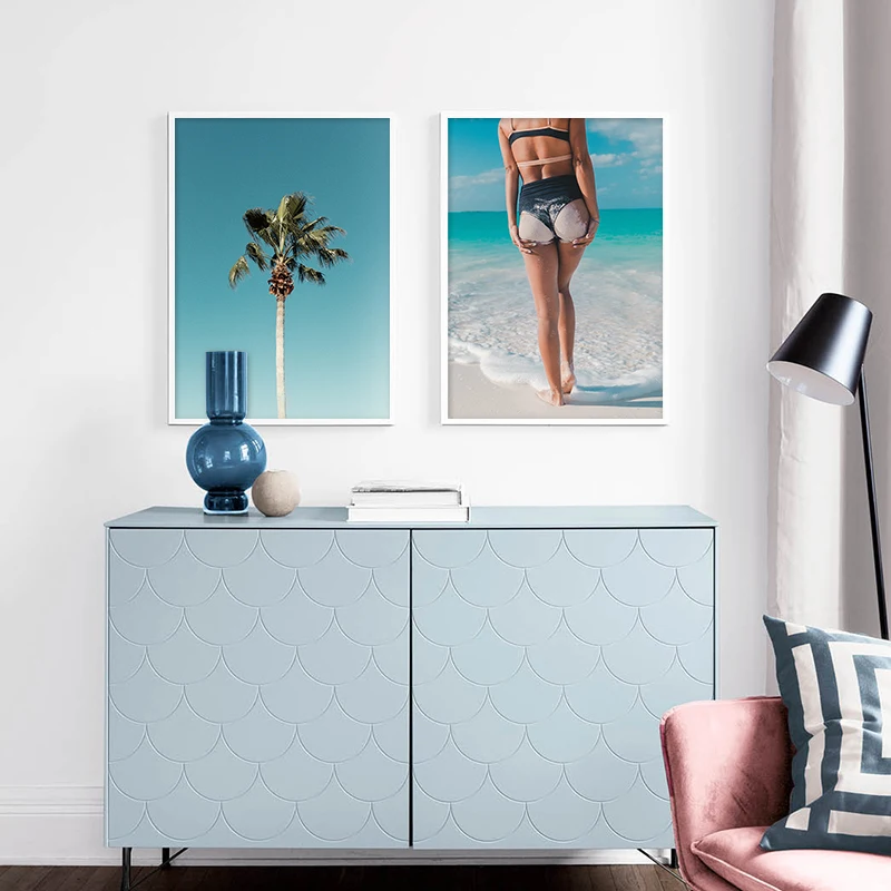 Landscape Canvas Poster Nordic Style Sky Ocean Beach Wall Art Print Painting Picture For Living Room Scandinavian Home Decor | Дом и сад