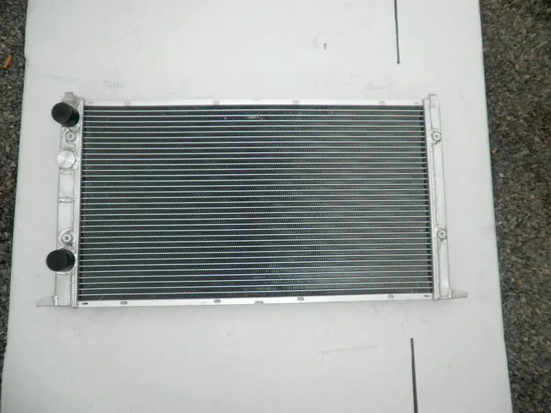 Алюминиевый гоночный радиатор 2 ряда 42 мм для VW Volkswagen Golf Mk3 MK III GTI MT 2.8L VR6 + FAN 94 95 96 97 98
