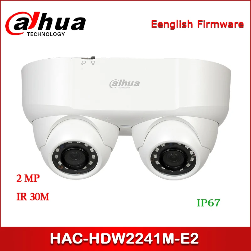 Dahua 2MP Starlight HDCVI IR двойная линза Камеры CVI/TVI/AHD/CVBS выход переключаемая CCTV камера HAC