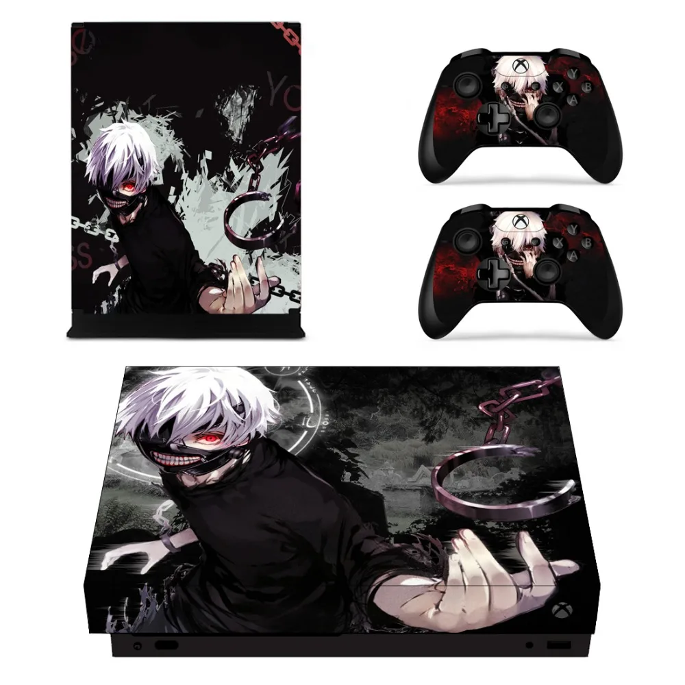 Для Xbox One X консоль и контроллер Tokyo Ghoul наклейки шкуры геймпад игровой Чехол
