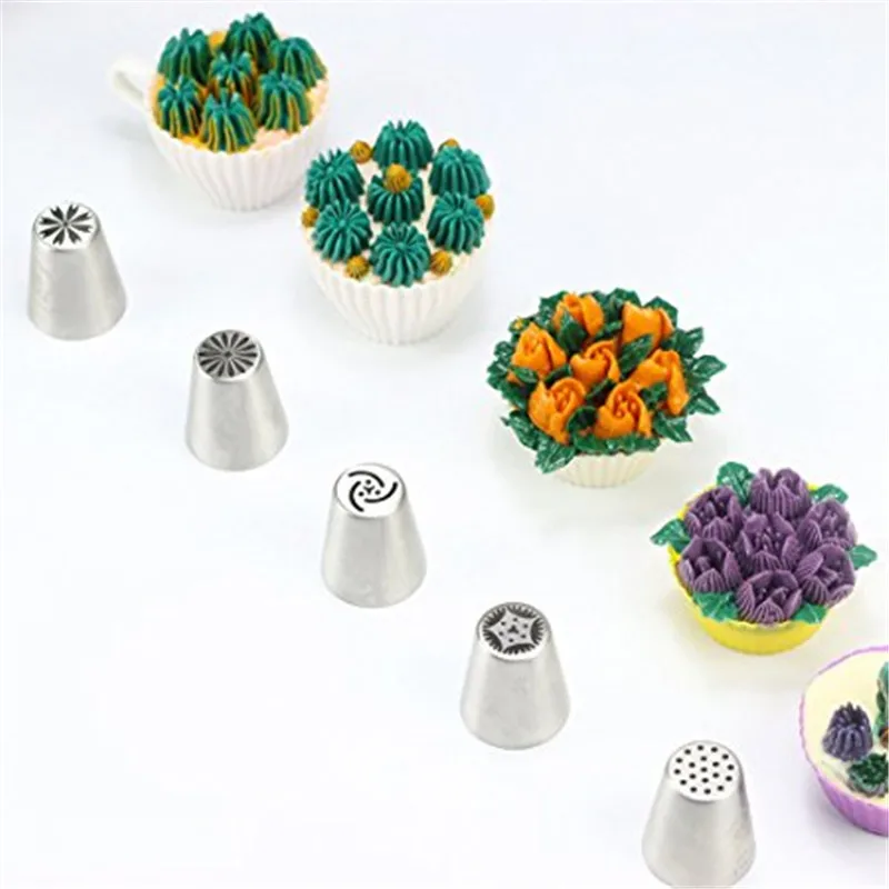 48 шт./компл. профессиональные наконечники для выпечки из нержавеющей стали