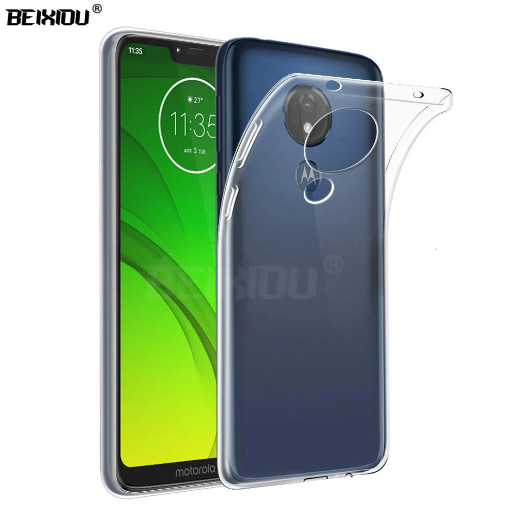 Чехол для Motorola Moto G7 power TPU Силиконовый прочный прозрачный мягкий чехол Play защитная